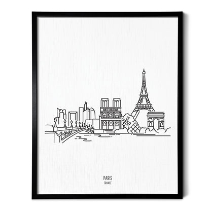 Paris France Skyline Art Print