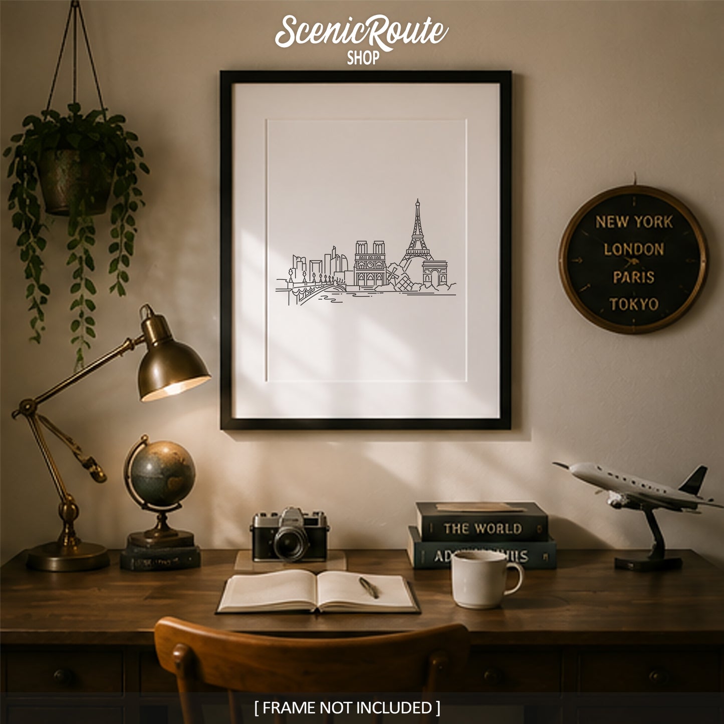 Paris France Skyline Art Print