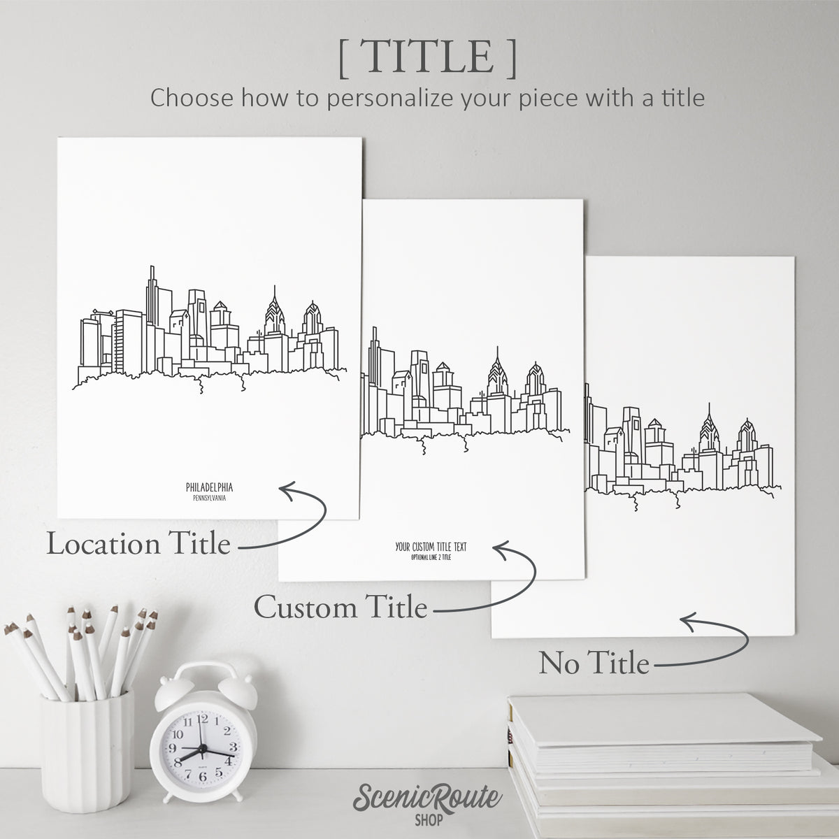 Philadelphia Pennsylvania Skyline Art Print