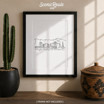Phoenix Arizona Skyline Art Print