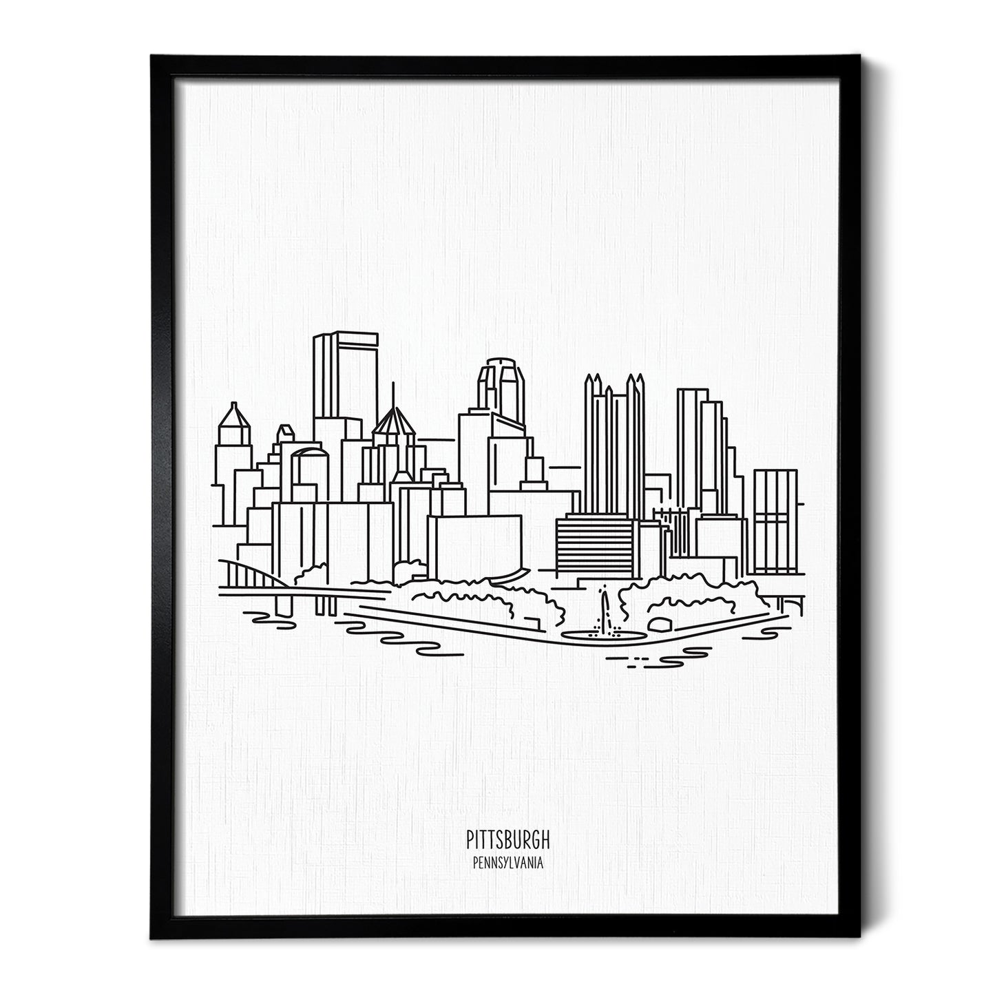 Pittsburgh Pennsylvania Skyline Art Print