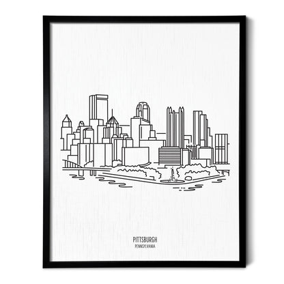 Pittsburgh Pennsylvania Skyline Art Print
