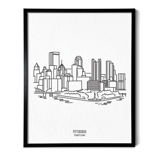 Pittsburgh Pennsylvania Skyline Art Print