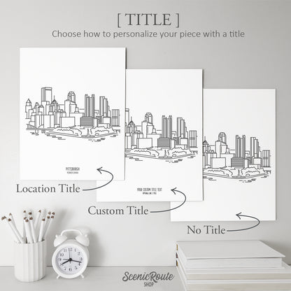 Pittsburgh Pennsylvania Skyline Art Print