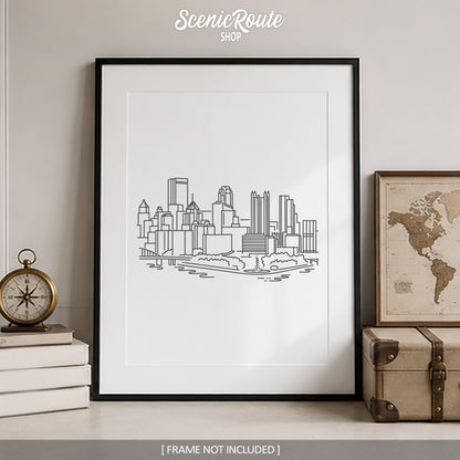 Pittsburgh Pennsylvania Skyline Art Print