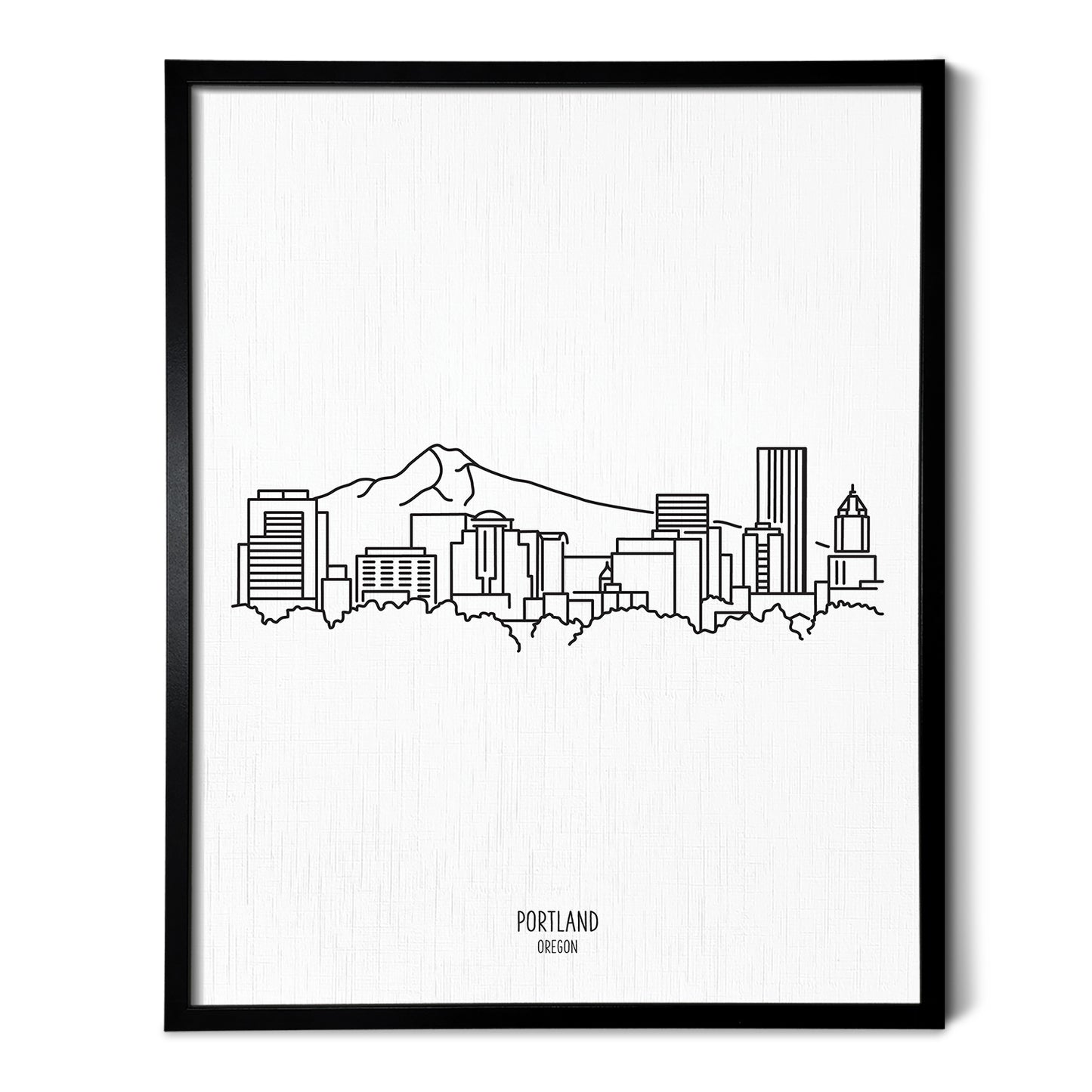 Portland Oregon Skyline Art Print