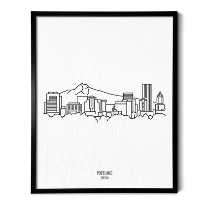 Portland Oregon Skyline Art Print
