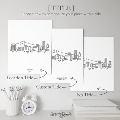 Portland Oregon Skyline Art Print