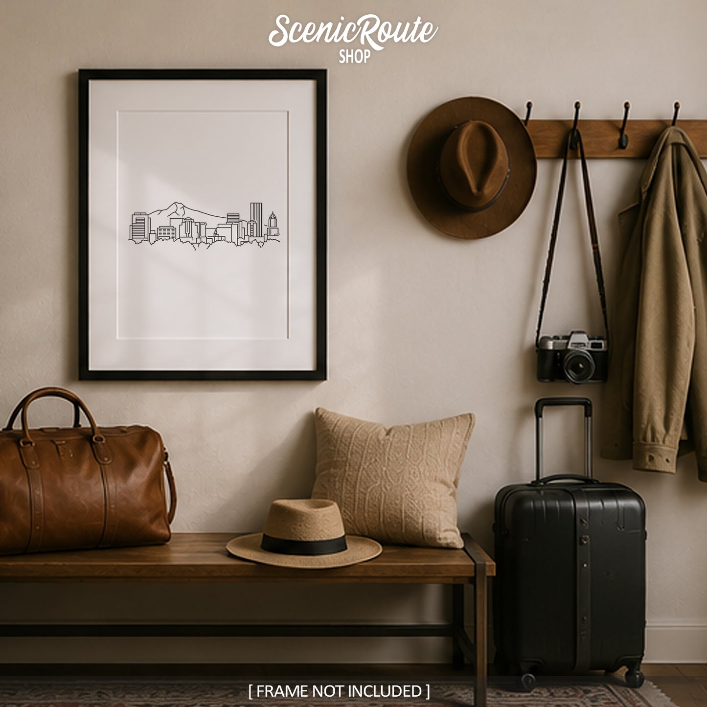 Portland Oregon Skyline Art Print