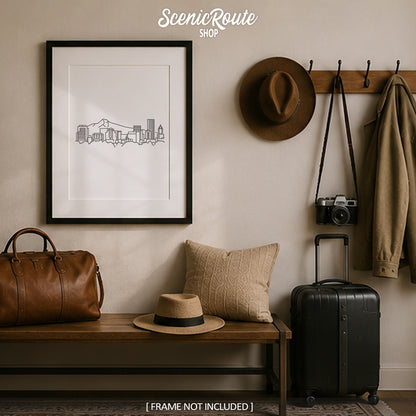 Portland Oregon Skyline Art Print