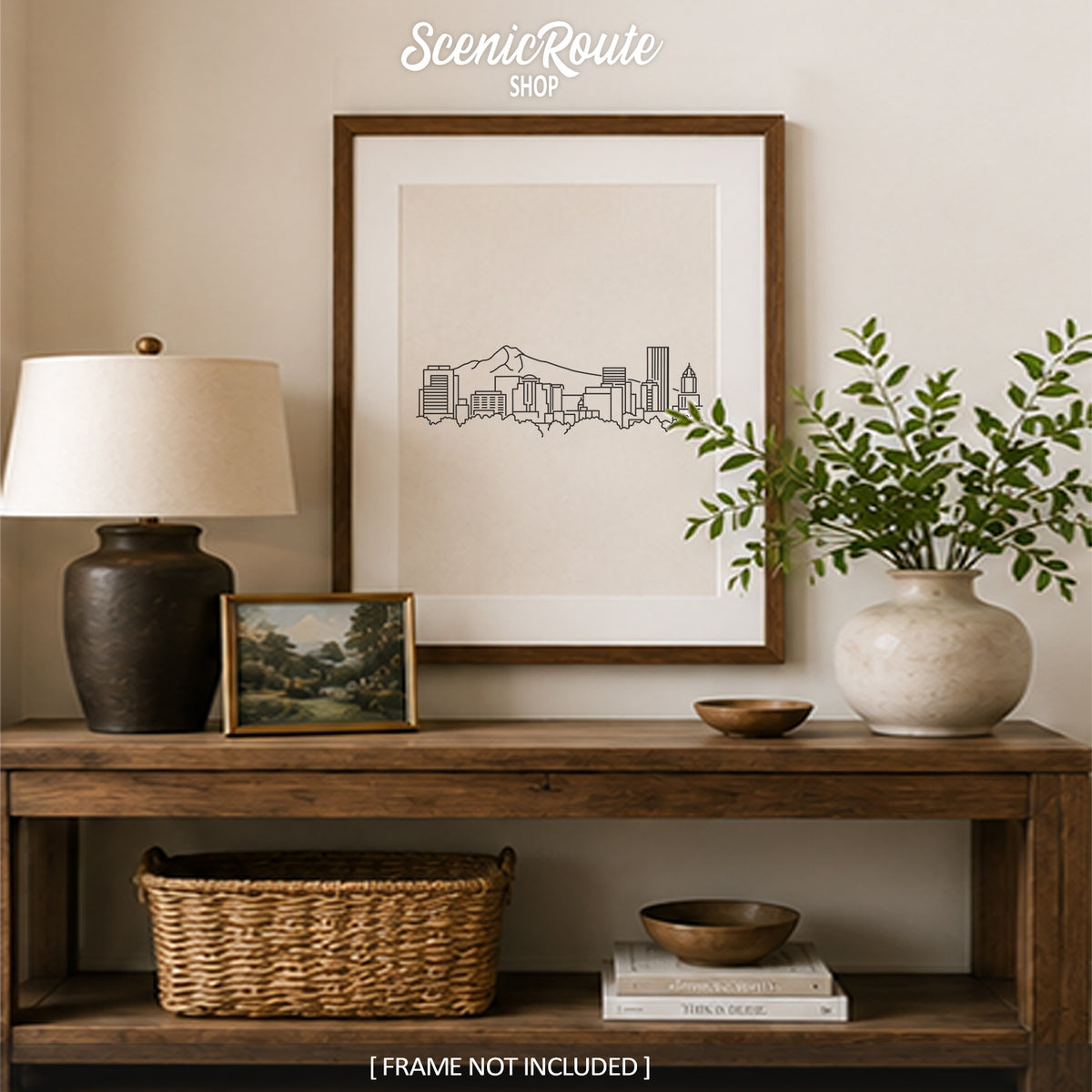 Portland Oregon Skyline Art Print