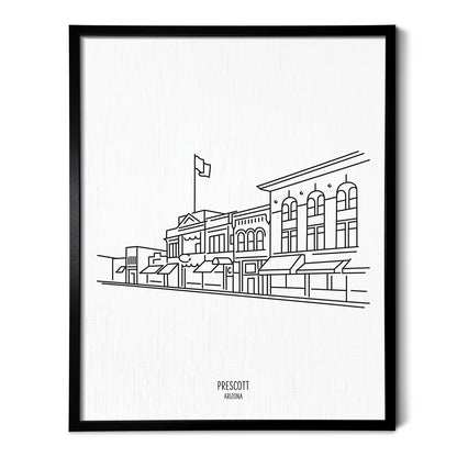 Prescott Arizona Skyline Art Print