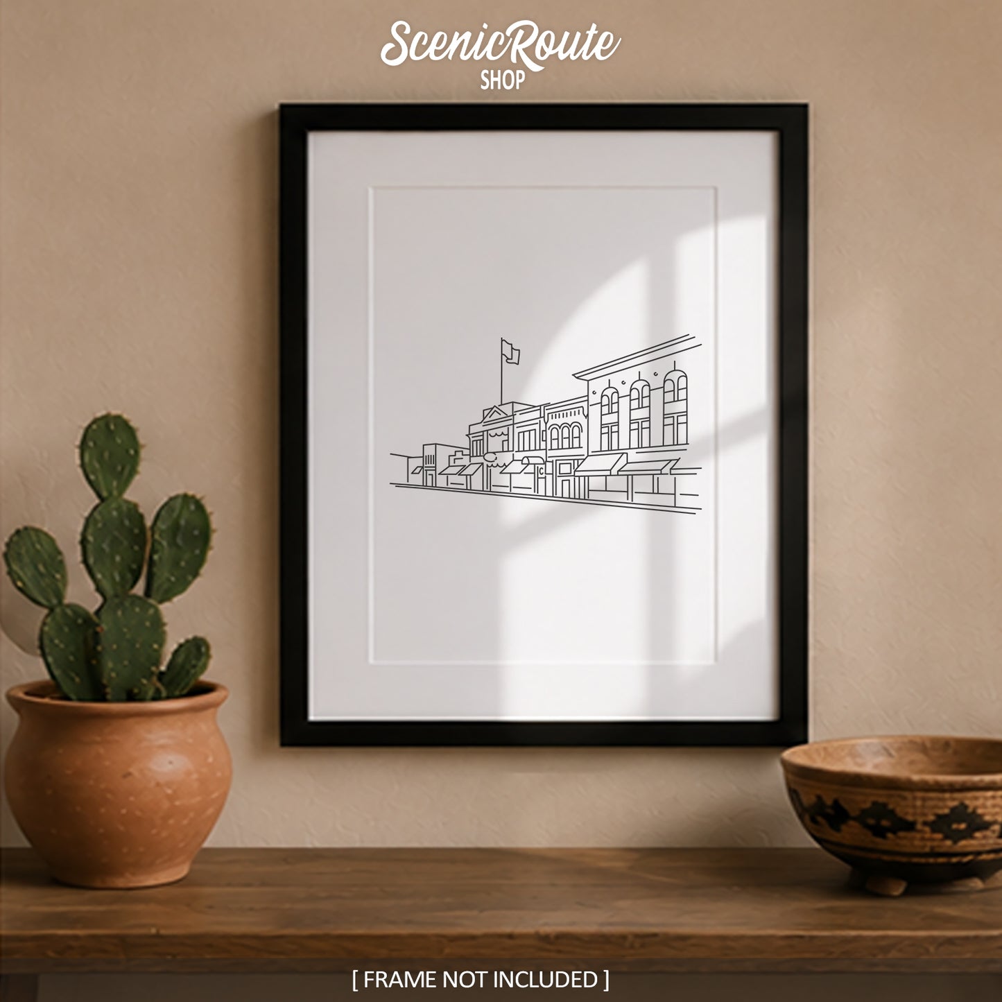Prescott Arizona Skyline Art Print