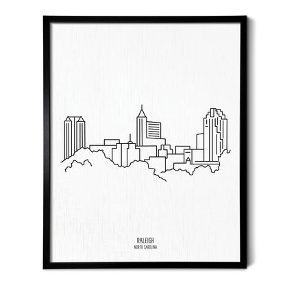 Raleigh North Carolina Skyline Art Print