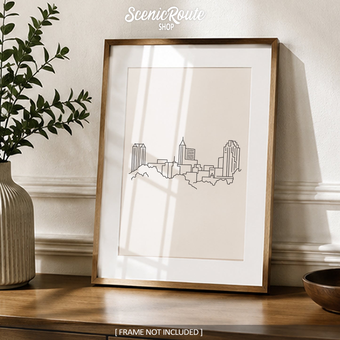 Raleigh North Carolina Skyline Art Print