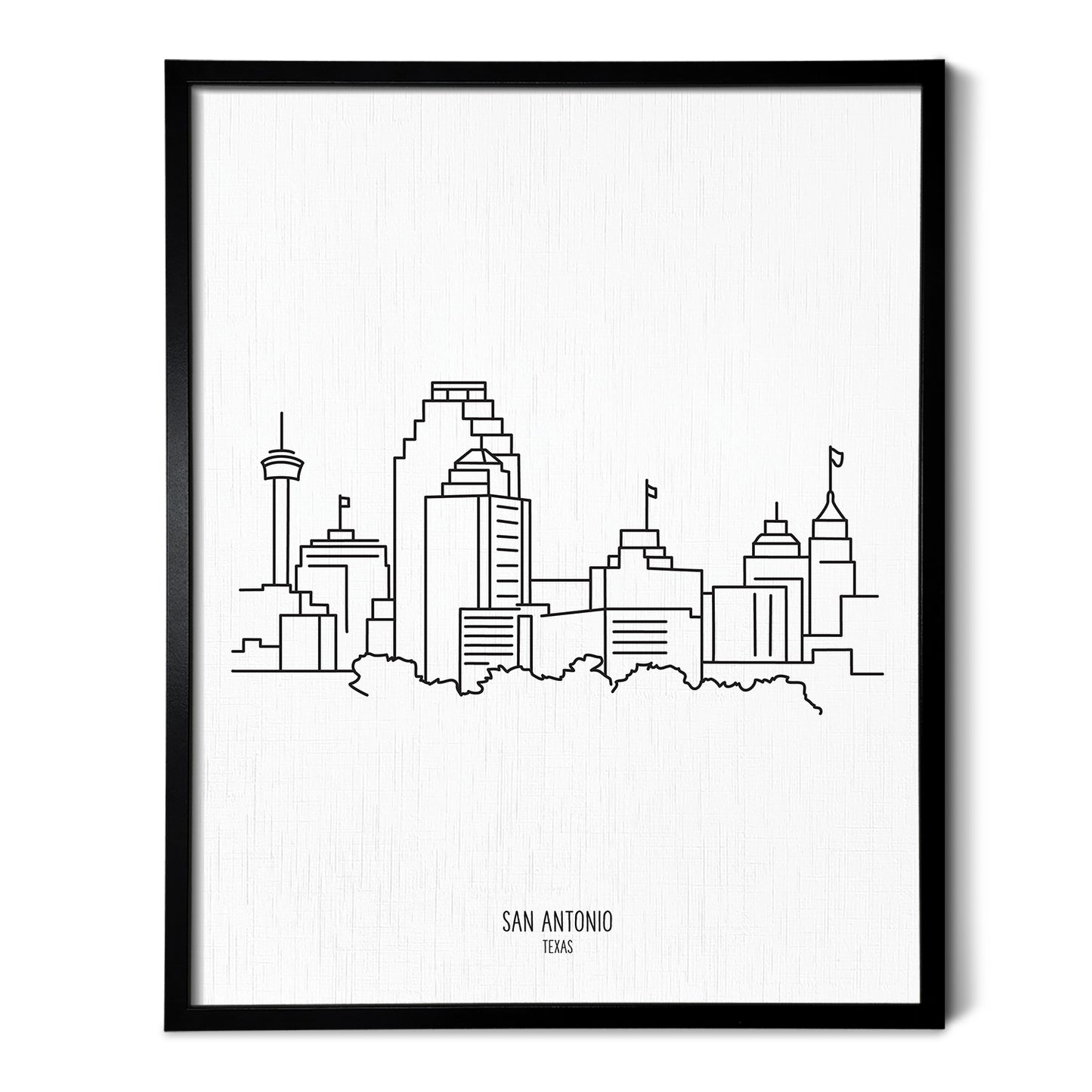 San Antonio Texas Skyline Art Print