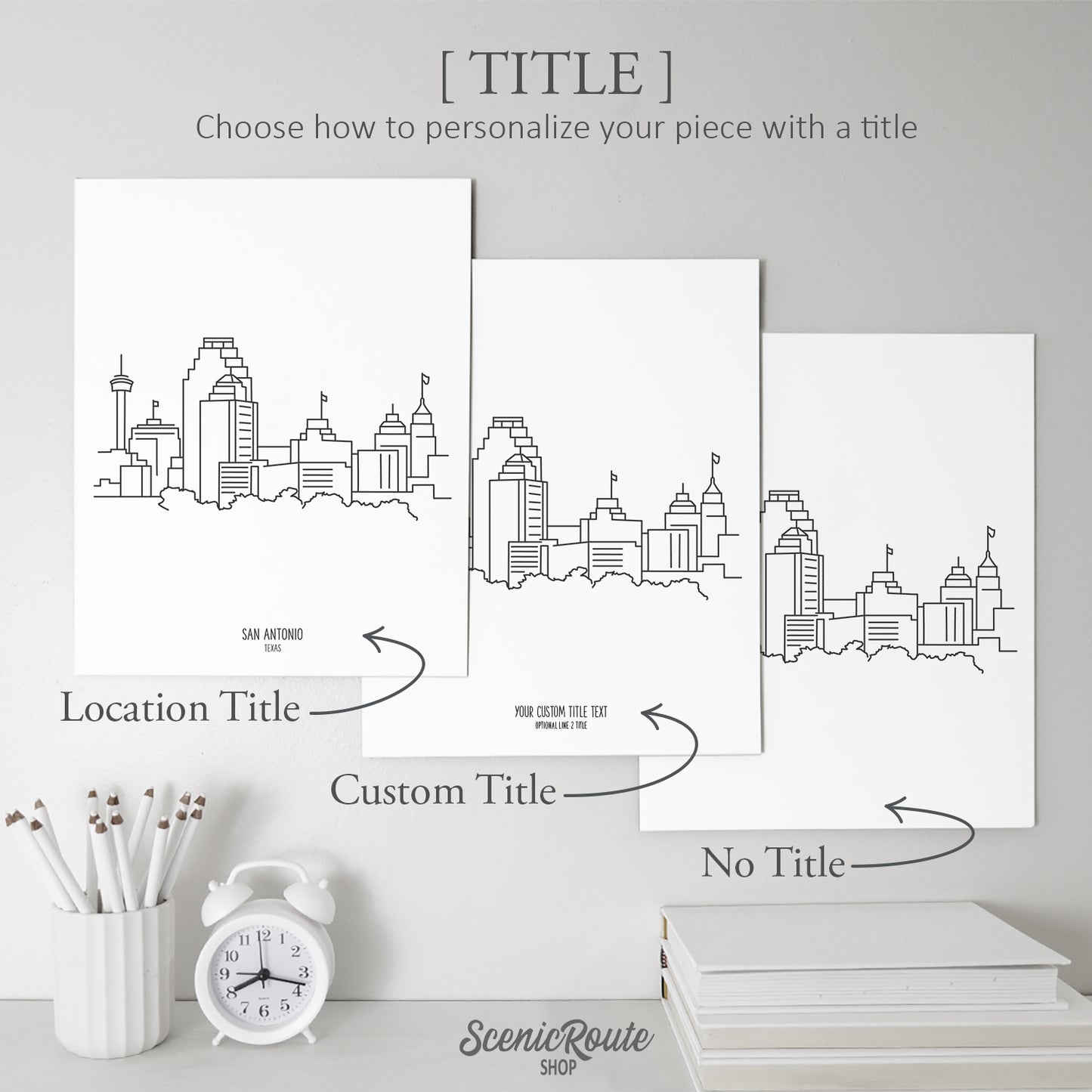 San Antonio Texas Skyline Art Print