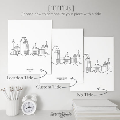 San Antonio Texas Skyline Art Print