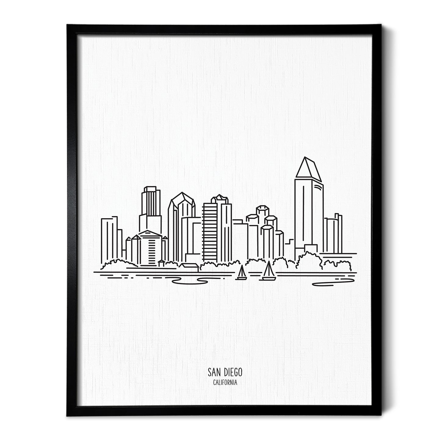 San Diego California Skyline Art Print