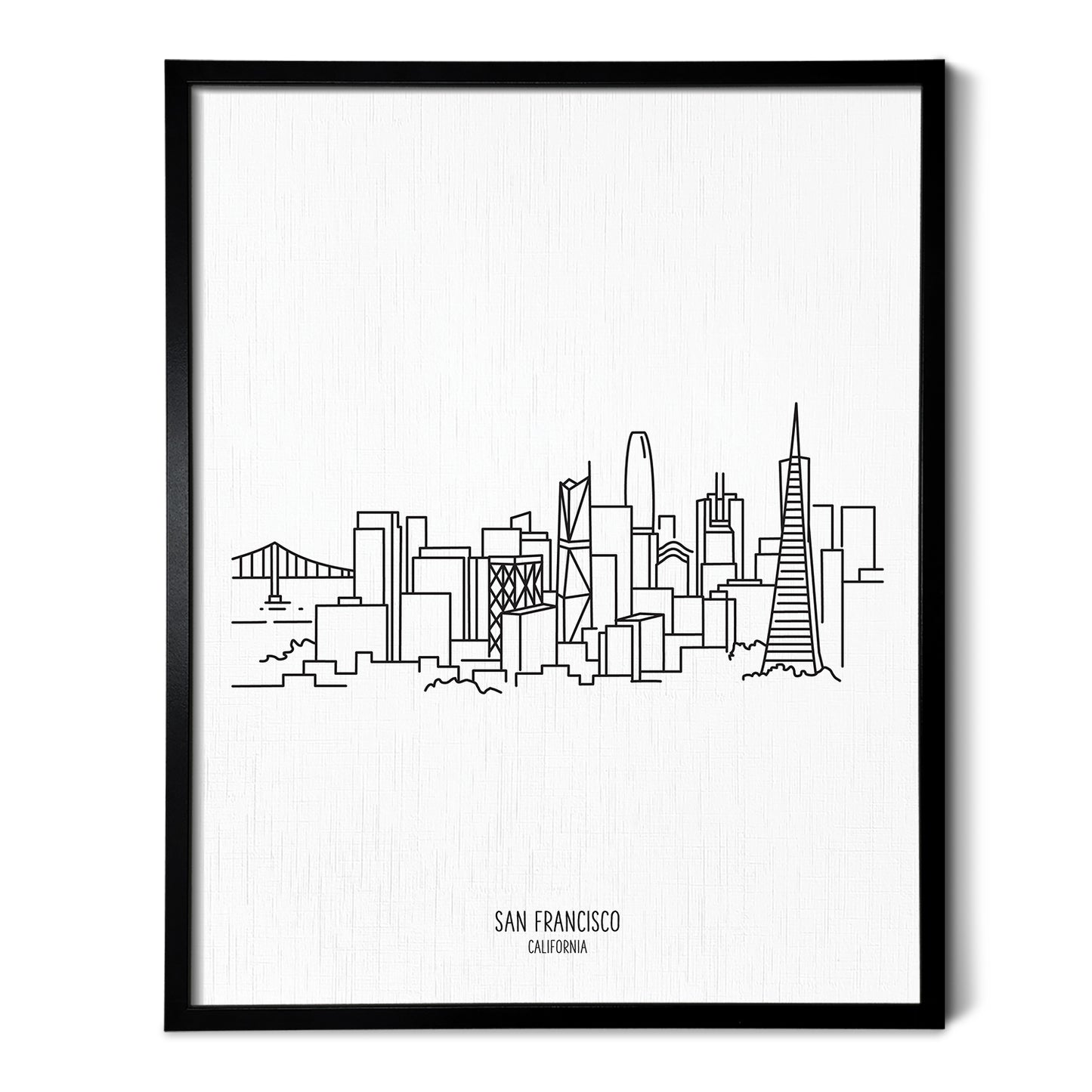 San Francisco California Skyline Art Print