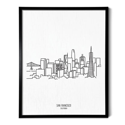 San Francisco California Skyline Art Print
