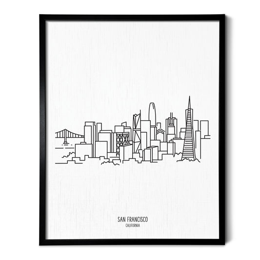 San Francisco California Skyline Art Print