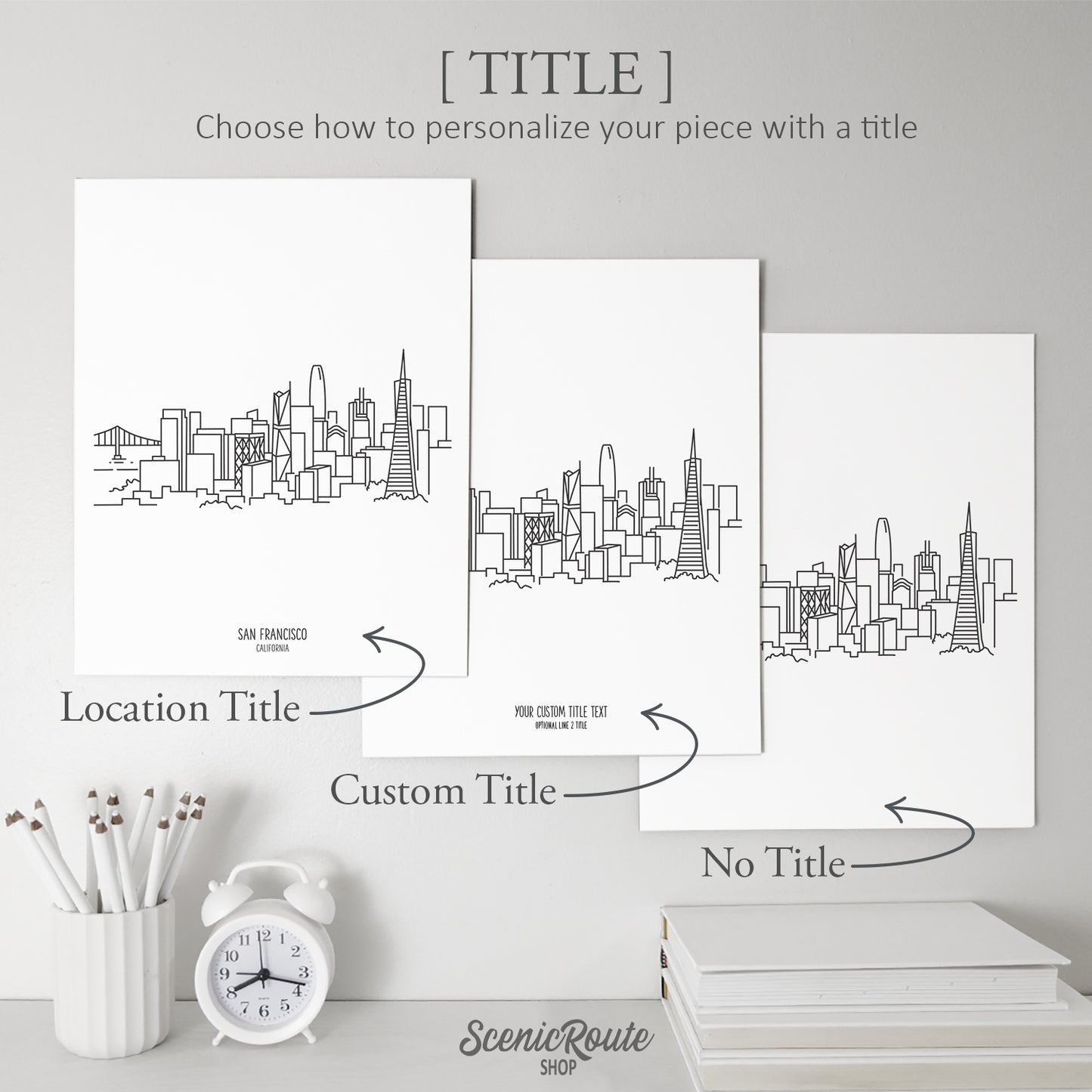 San Francisco California Skyline Art Print