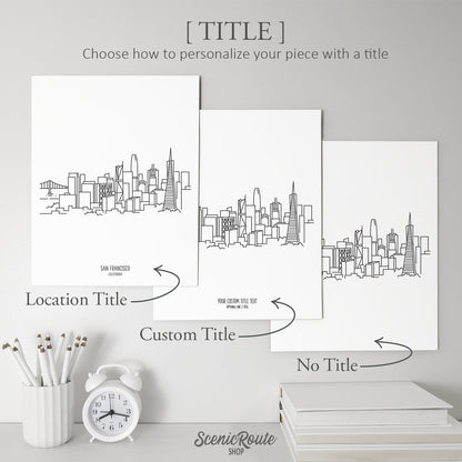 San Francisco California Skyline Art Print
