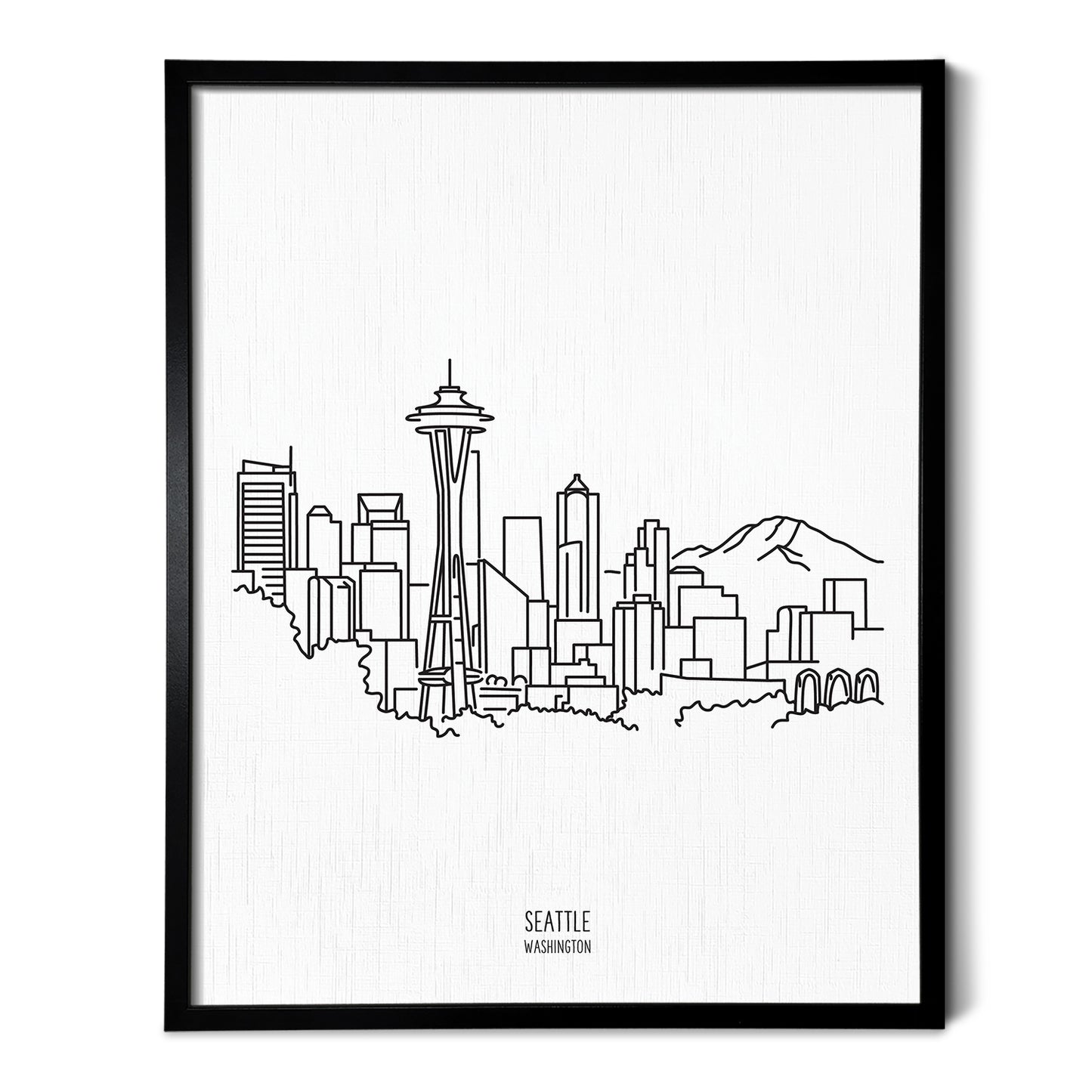 Seattle Washington Skyline Art Print