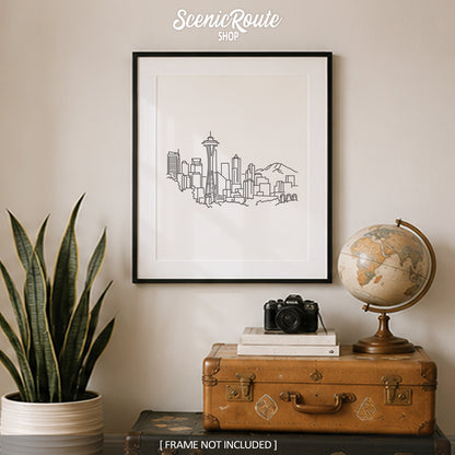 Seattle Washington Skyline Art Print