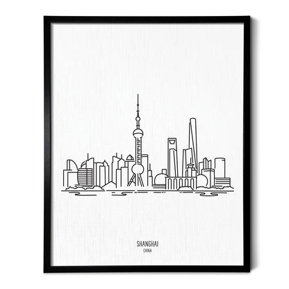 Shanghai China Skyline Art Print