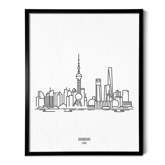 Shanghai China Skyline Art Print