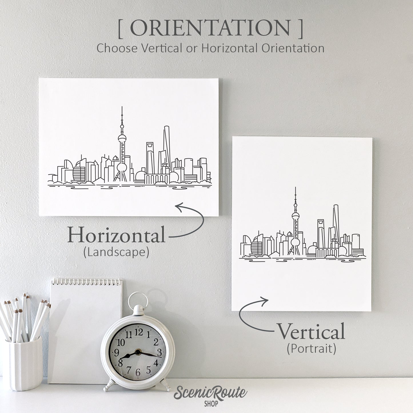 Shanghai China Skyline Art Print