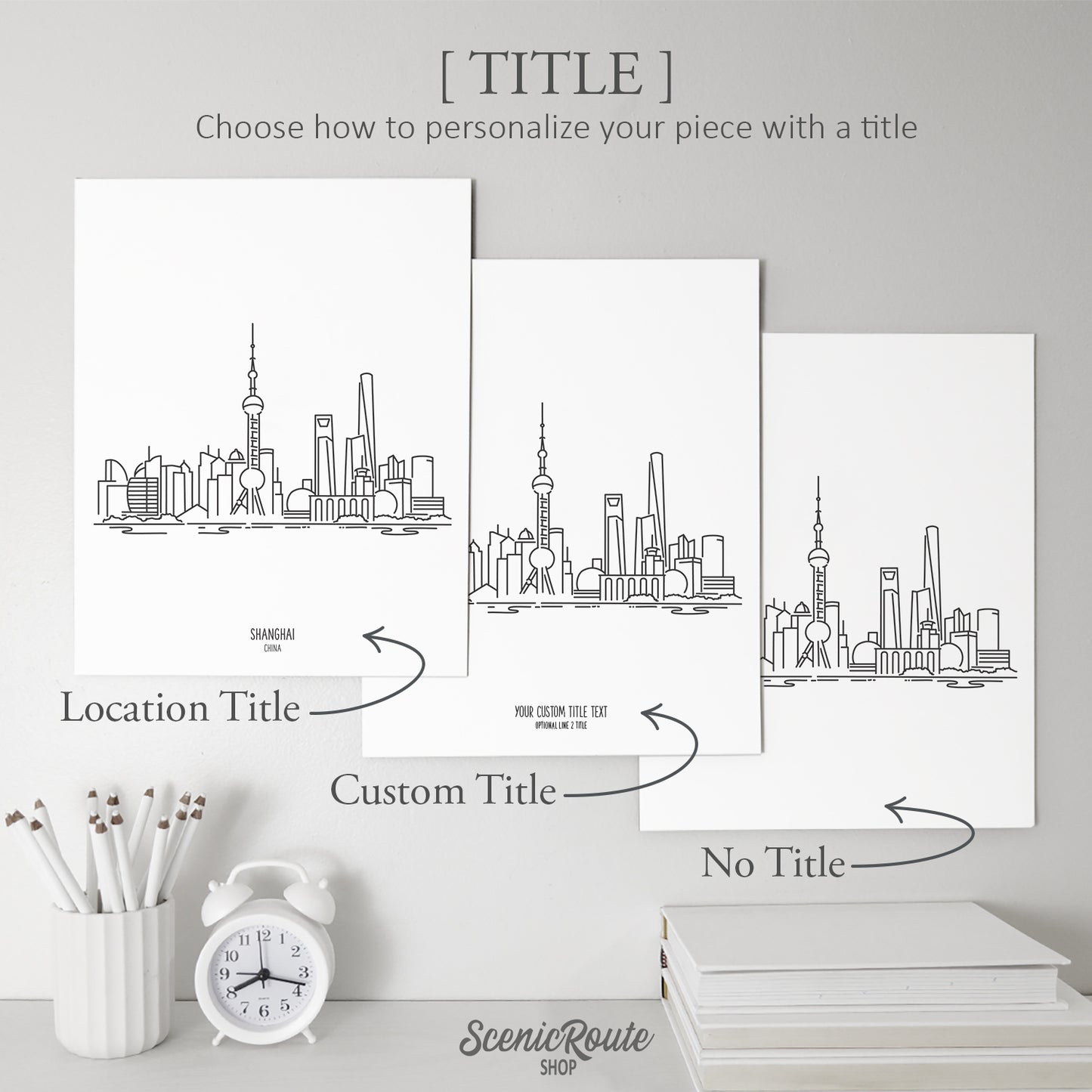 Shanghai China Skyline Art Print