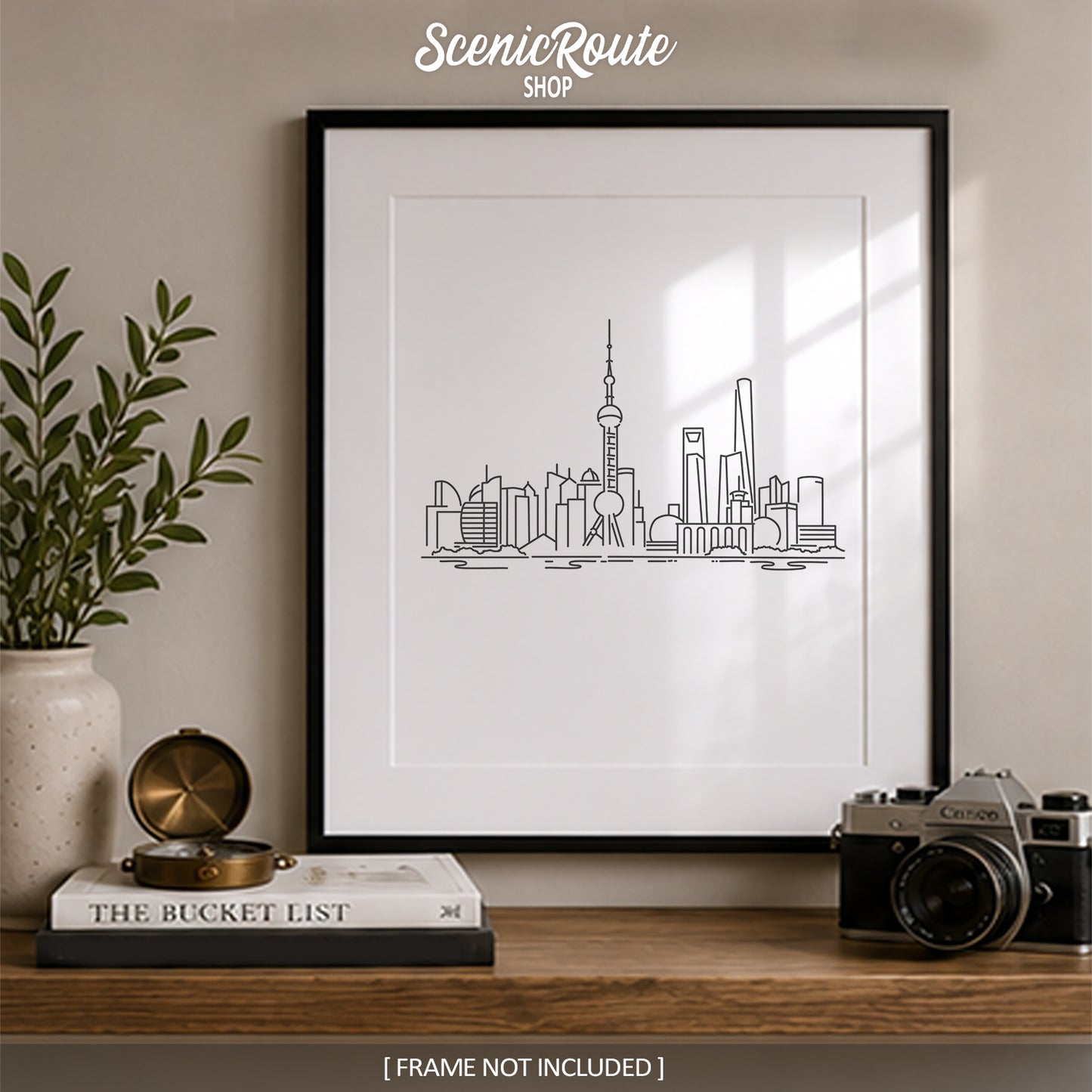 Shanghai China Skyline Art Print