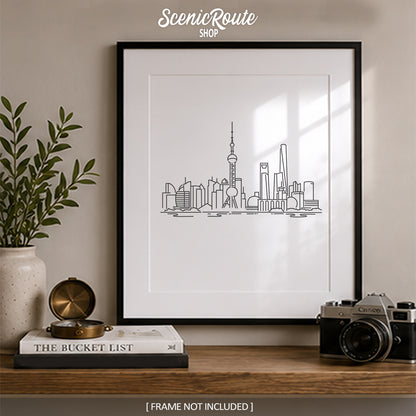 Shanghai China Skyline Art Print