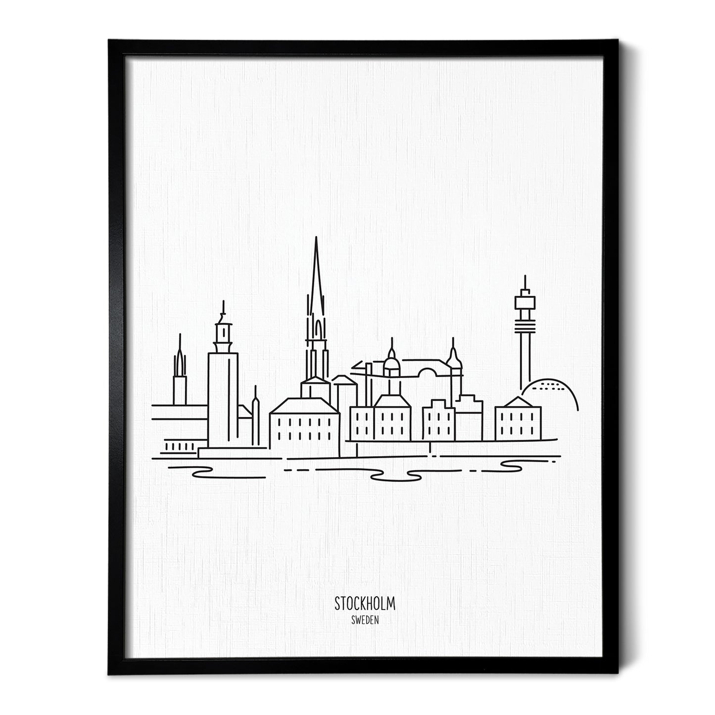 Stockholm Sweden Skyline Art Print
