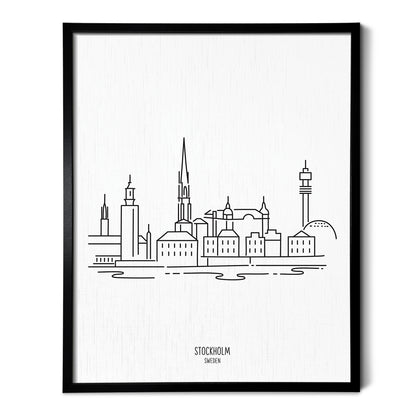 Stockholm Sweden Skyline Art Print
