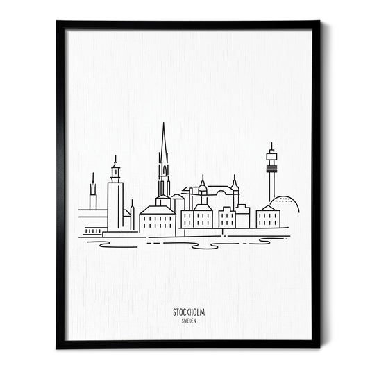 Stockholm Sweden Skyline Art Print