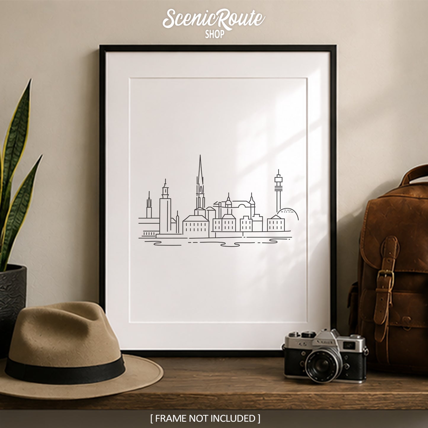 Stockholm Sweden Skyline Art Print