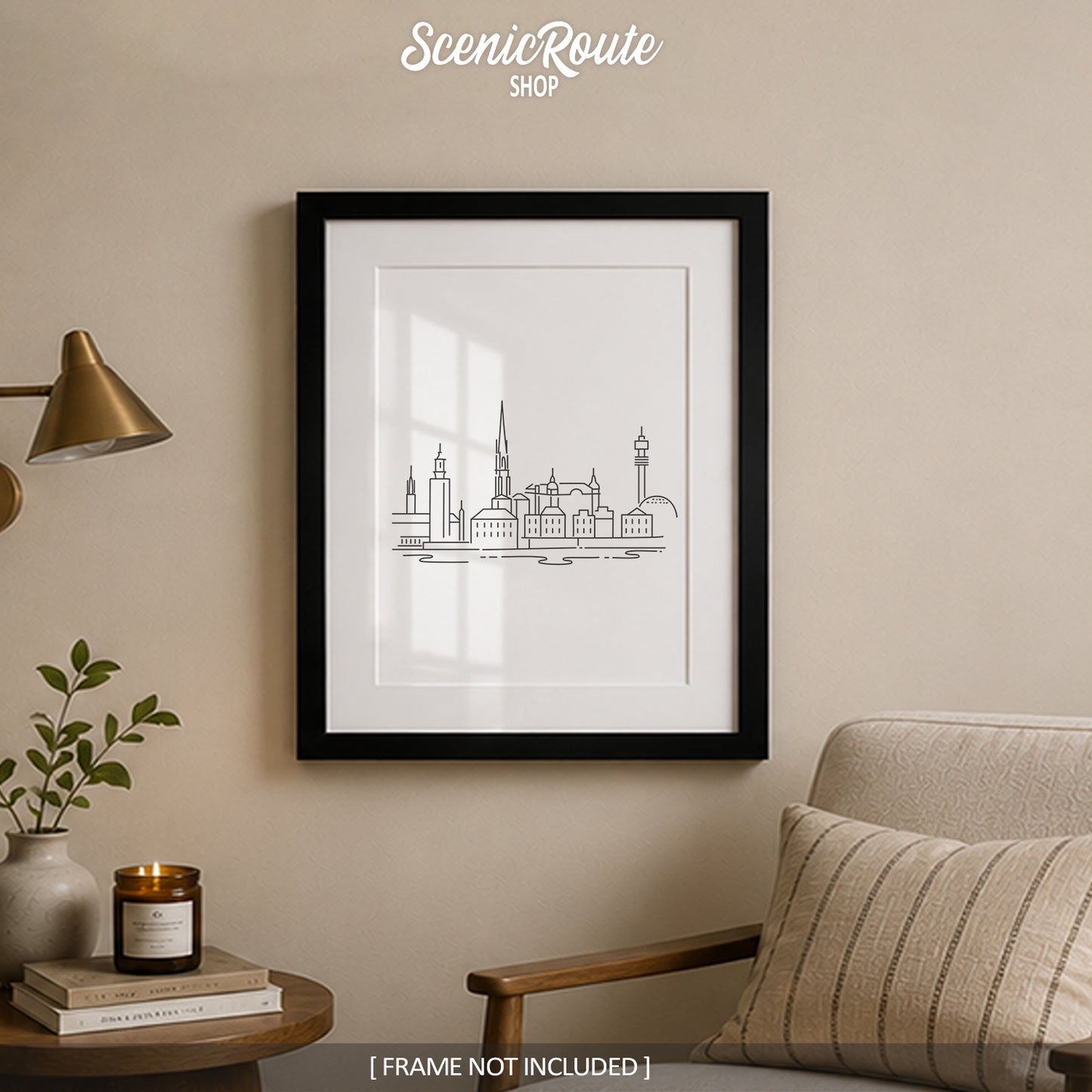 Stockholm Sweden Skyline Art Print