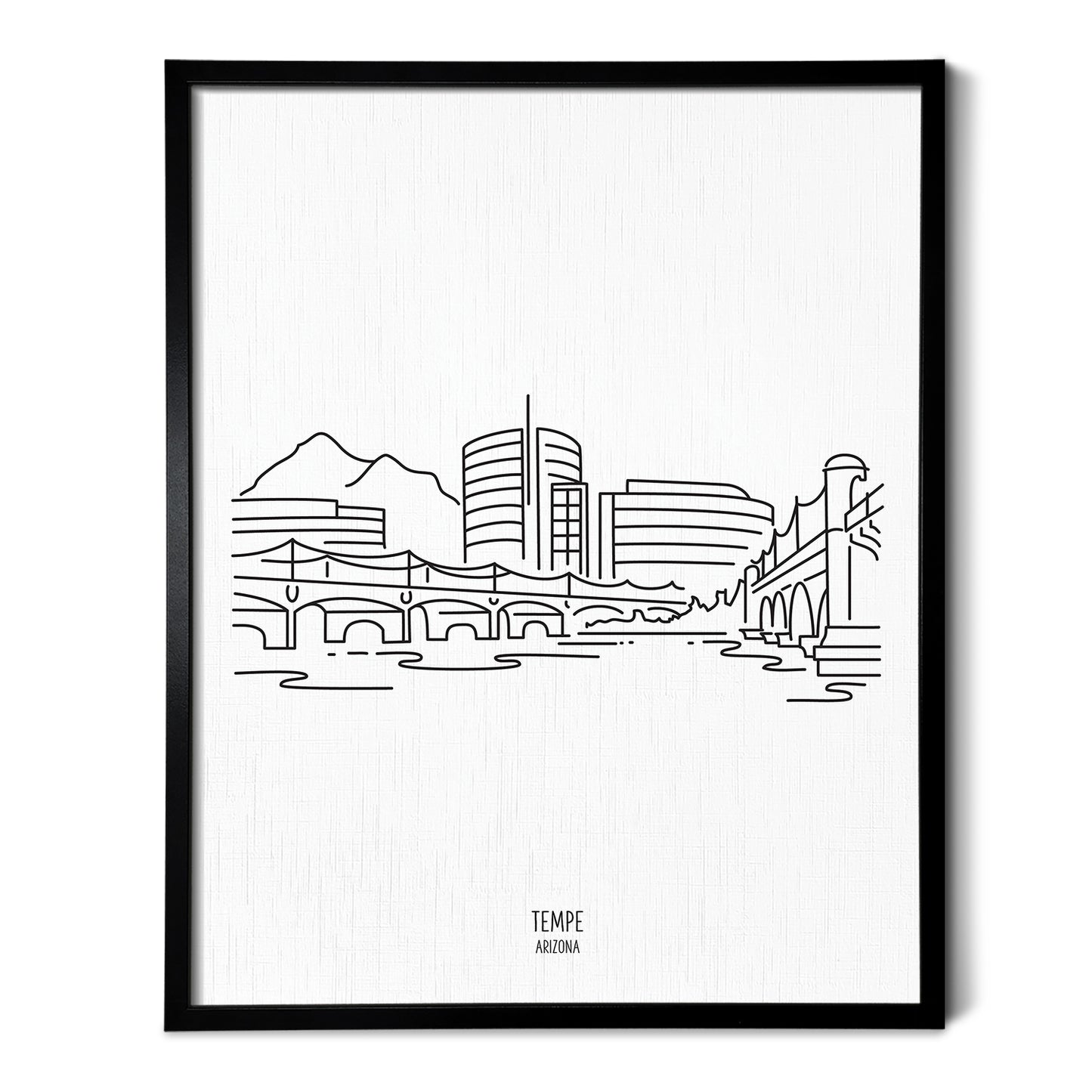 Tempe Arizona Skyline Art Print