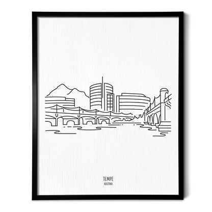 Tempe Arizona Skyline Art Print