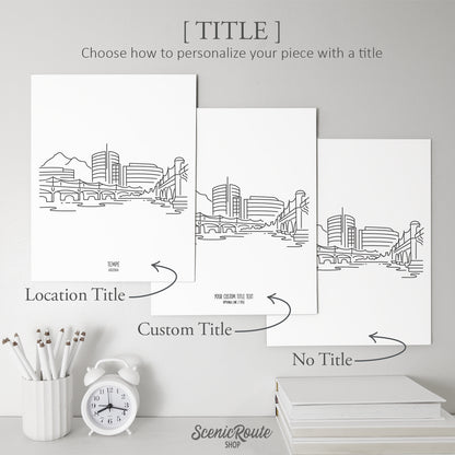 Tempe Arizona Skyline Art Print
