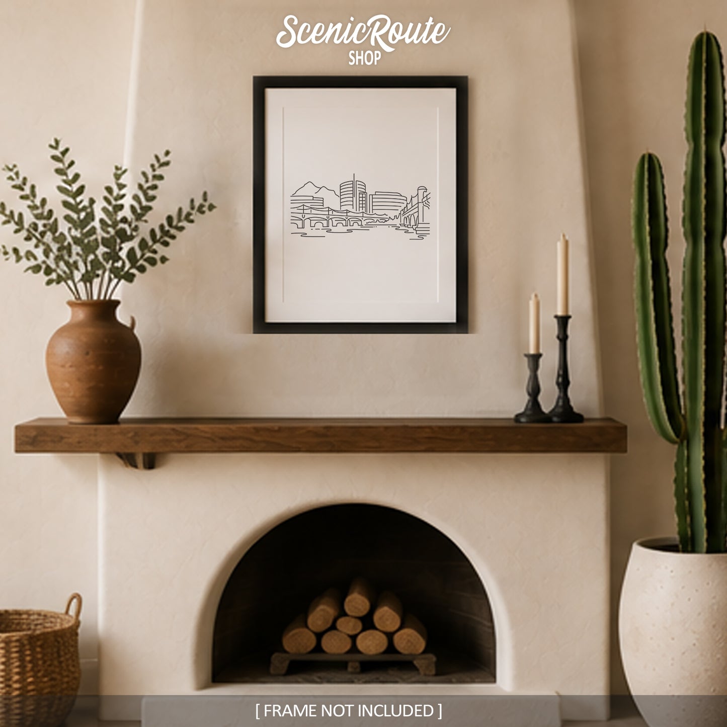 Tempe Arizona Skyline Art Print