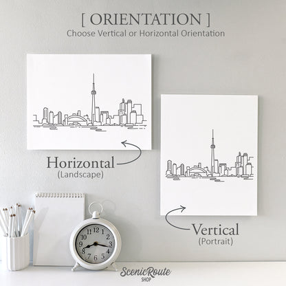 Toronto Canada Skyline Art Print