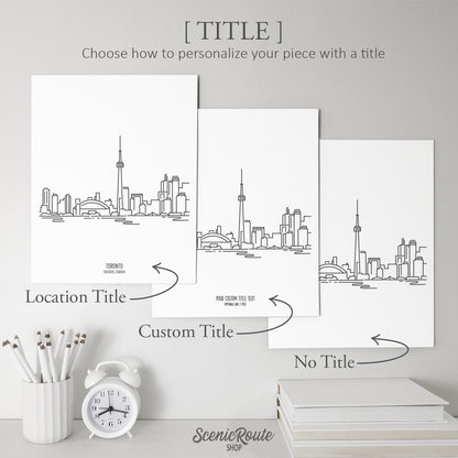 Toronto Canada Skyline Art Print