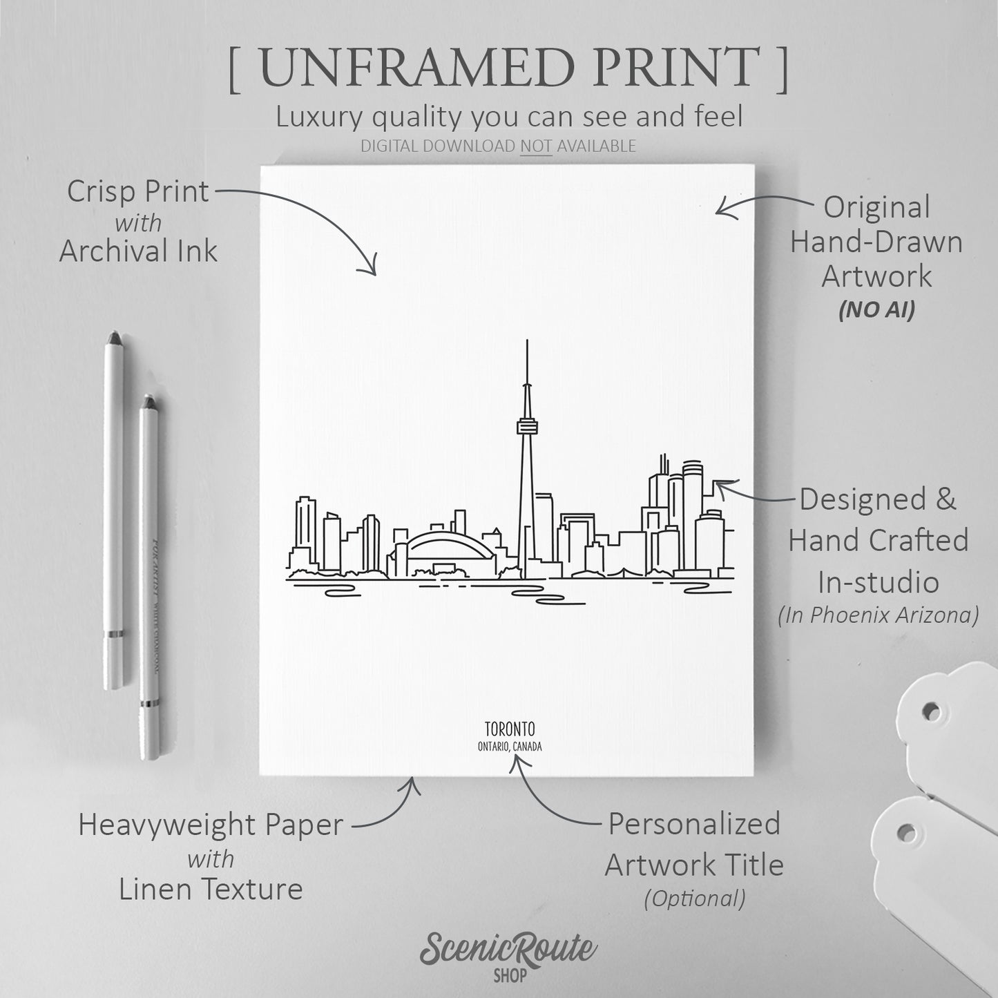 Toronto Canada Skyline Art Print