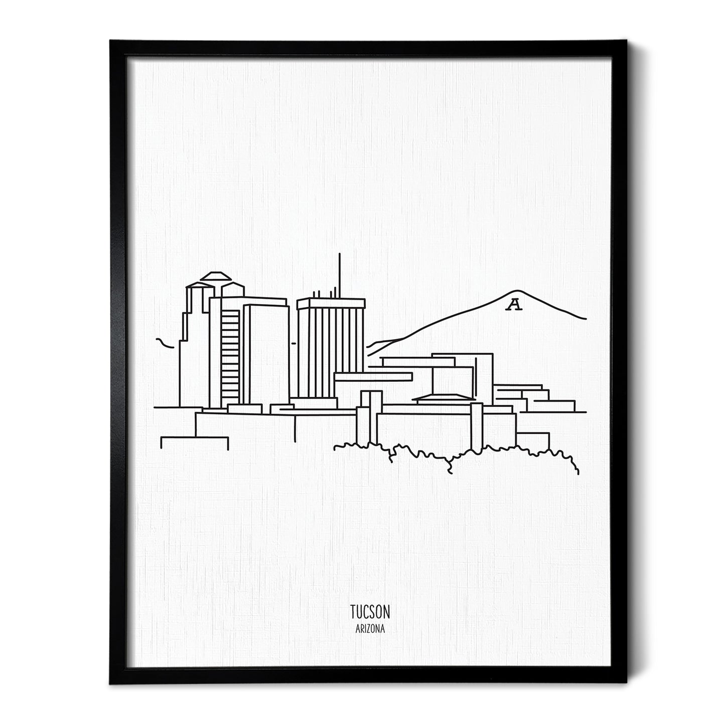 Tucson Arizona Skyline Art Print