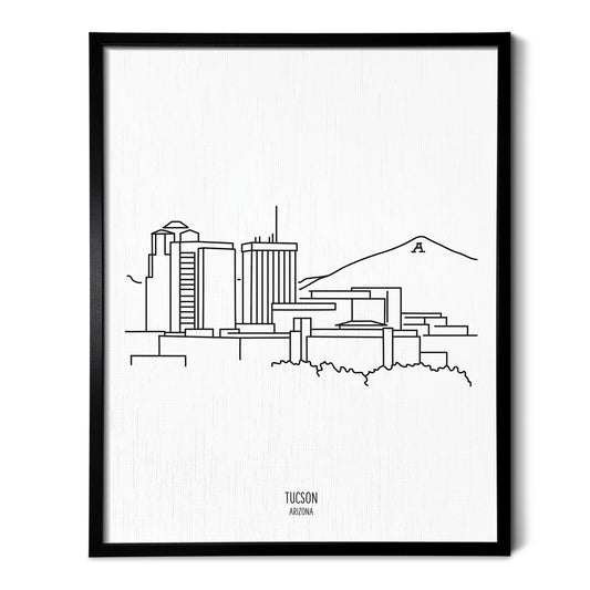Tucson Arizona Skyline Art Print